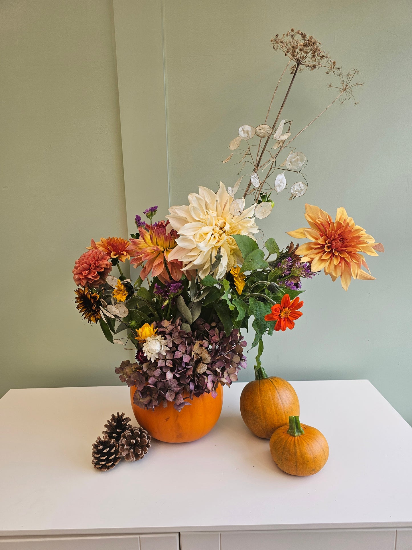 Autumn Pumpkin Floral Arrangement Workshop